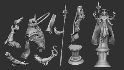 Kala The Punishing Judge | Celestials | Multiple Scales | Resin 3D Printed Miniature | White Werewolf Tavern