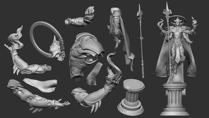 Kala The Punishing Judge | Celestials | Multiple Scales | Resin 3D Printed Miniature | White Werewolf Tavern