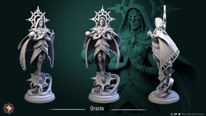 Oracle | Celestials | Multiple Scales | Resin 3D Printed Miniature | White Werewolf Tavern