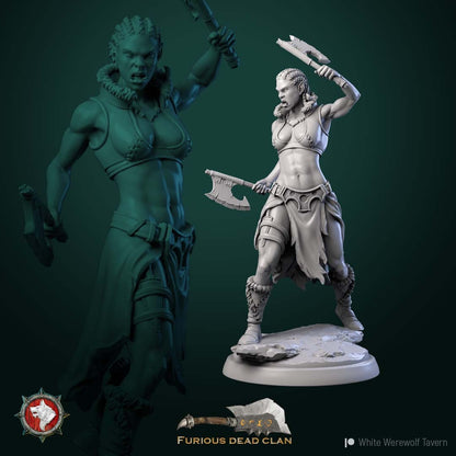 Orc Female Assassins | Resin 3D Printed Miniature | White Werewolf Tavern | RPG | D&D | DnD