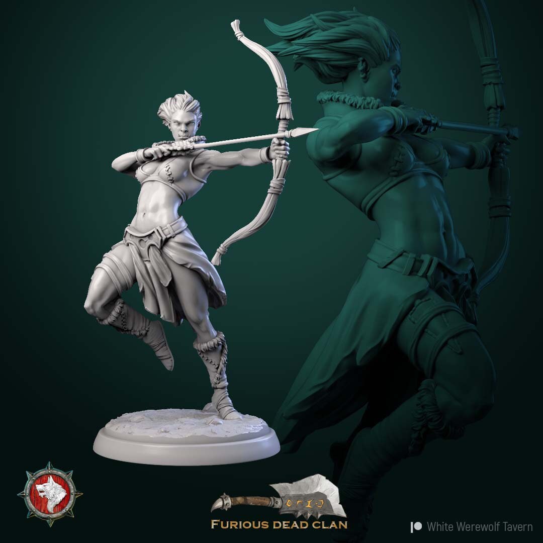 Orc Female Assassins | Resin 3D Printed Miniature | White Werewolf Tavern | RPG | D&D | DnD