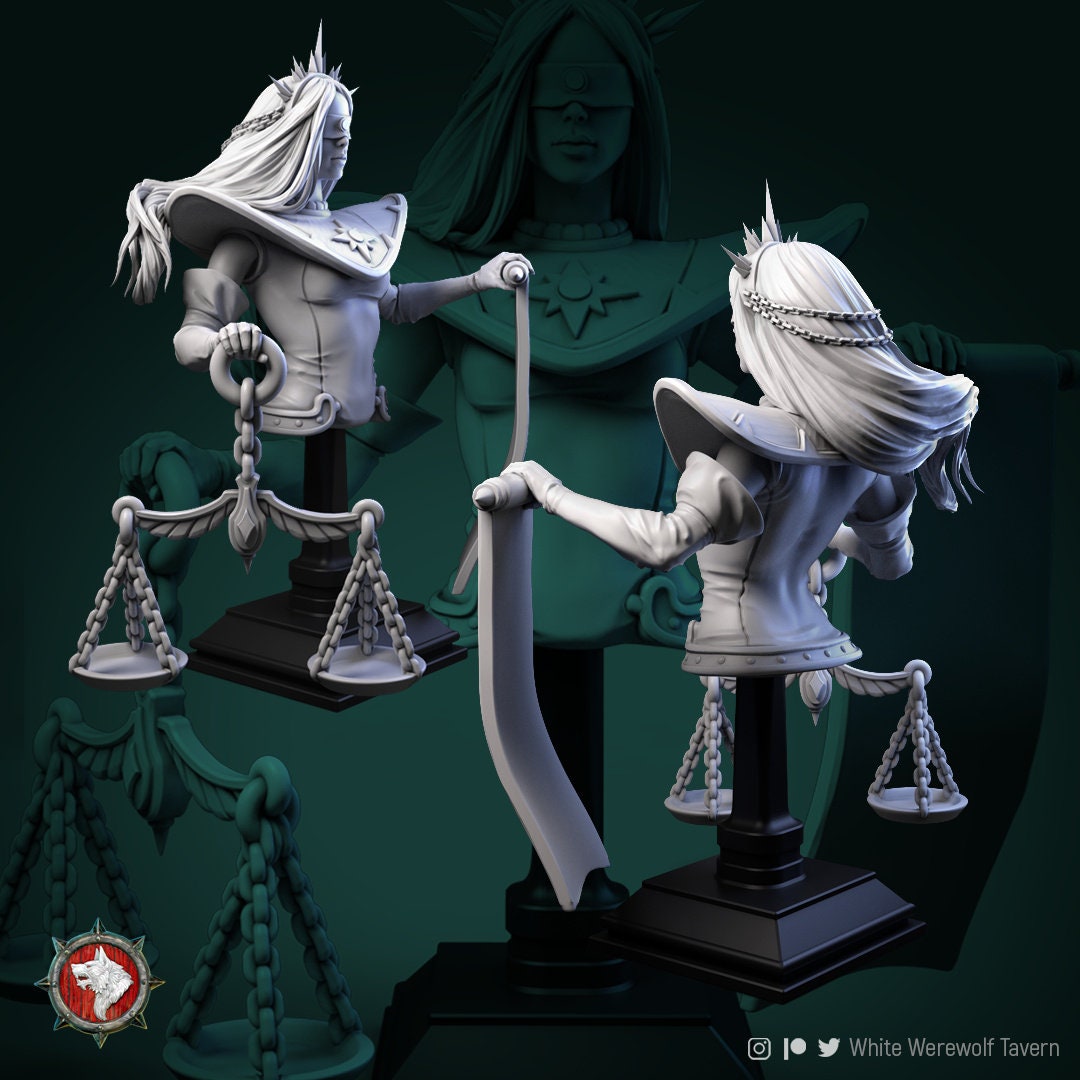 Ni The Sentencing Judge | Celestials | Bust | Resin 3D Printed Miniature | White Werewolf Tavern