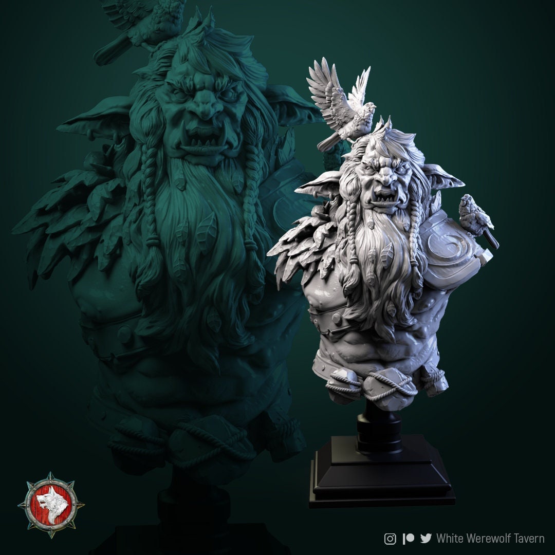 Leshy | Bust | Resin 3D Printed Miniature | White Werewolf Tavern
