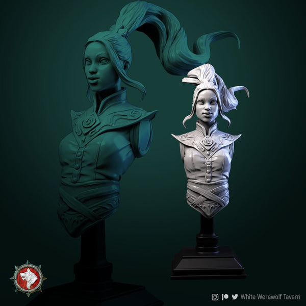 Air Master | Bust | Resin 3D Printed Miniature | White Werewolf Tavern