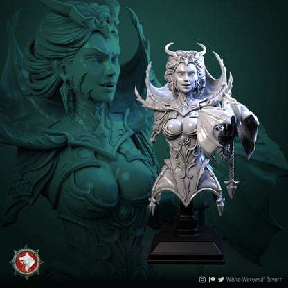 Mistress of Blood | Bust | Resin 3D Printed Miniature | White Werewolf Tavern