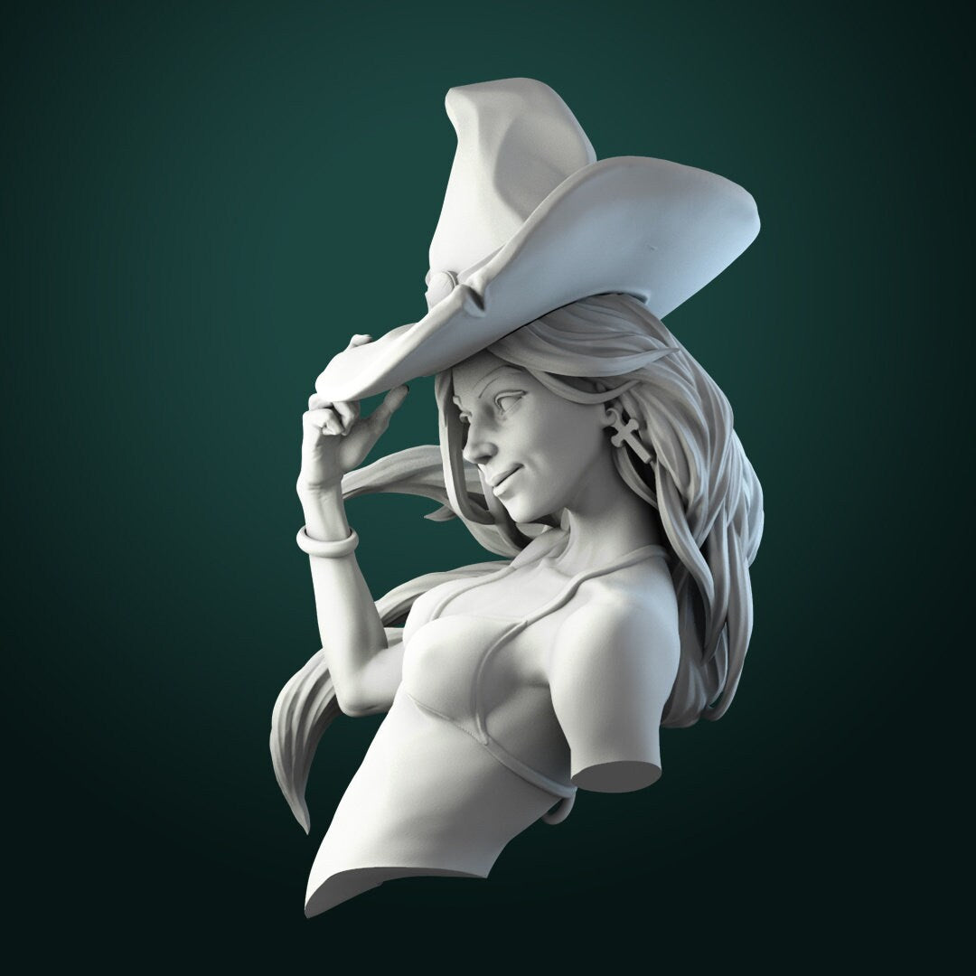 Anita The Young Witch | Bust | Resin 3D Printed Miniature | White Werewolf Tavern