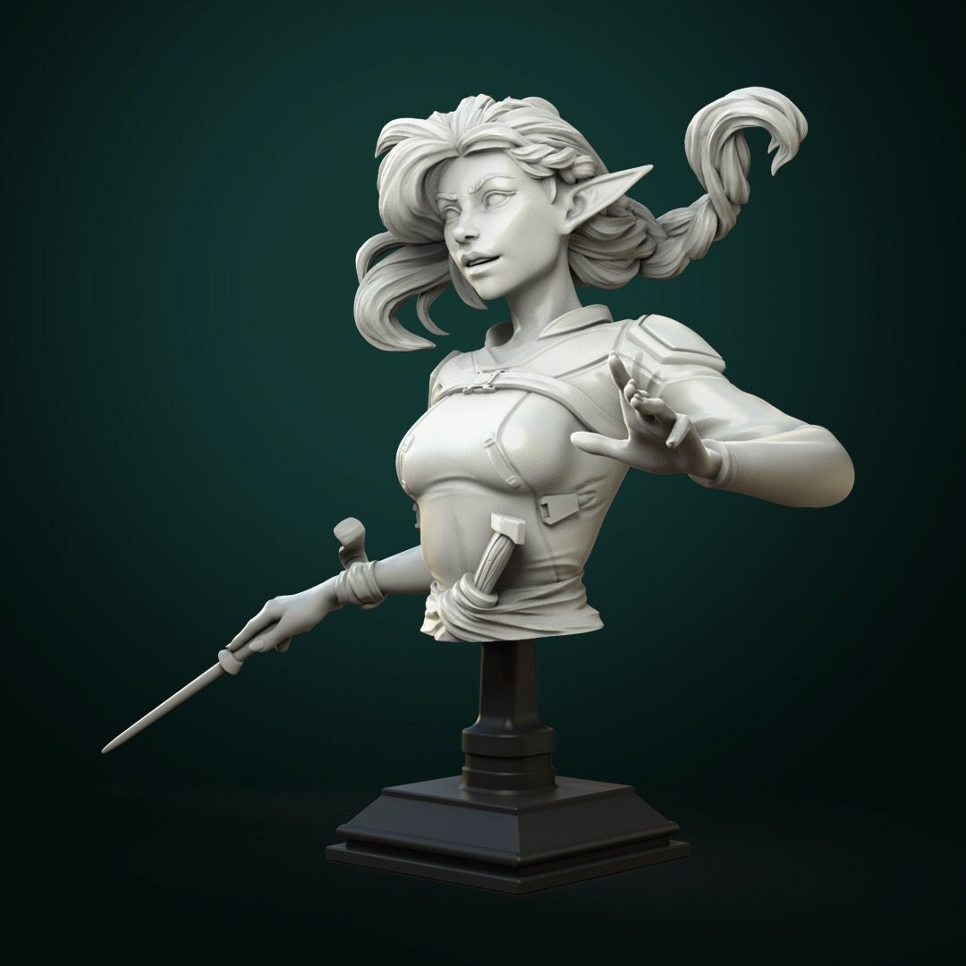 Sorcerer - Vaelia Arra | Bust | Resin 3D Printed Miniature | White Werewolf Tavern