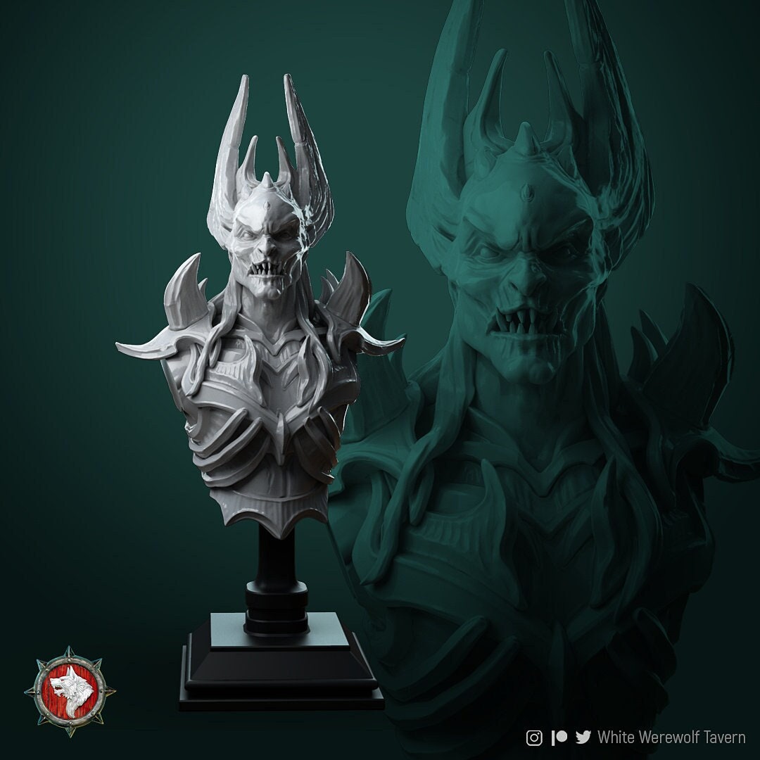 Azmogius The Rider | Bust | Resin 3D Printed Miniature | White Werewolf Tavern