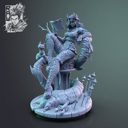 Sexy Halloween Pinup - Rosine | Clothed or Nude | Resin 3D Printed Pinup | Ronin Arts Workshop
