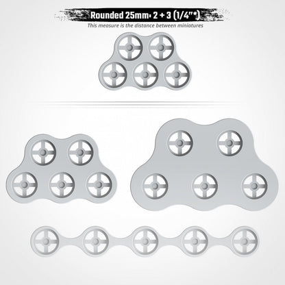25mm Round Magnet-Ready Movement Trays | PLA+ | Txarli Factory