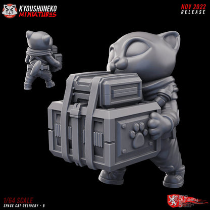 Space Kitties | Chibi | Resin 3D Printed Miniatures | Kyoushuneko