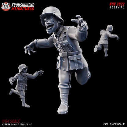WW2 German Zombie Unit | Resin 3D Printed Miniature | Kyoushuneko