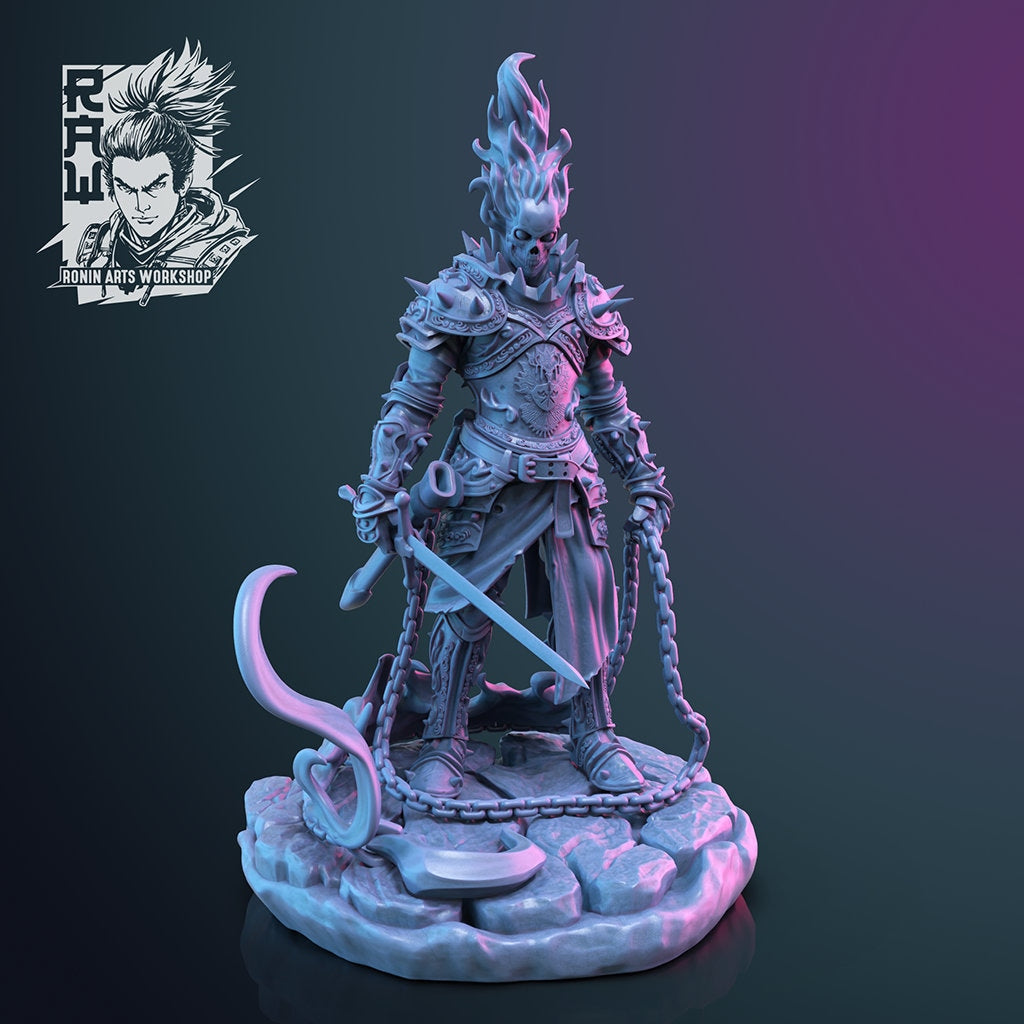 The Cursed Vanguard on foot | 35mm Scale | Resin 3D Printed Miniature | Ronin Arts Workshop