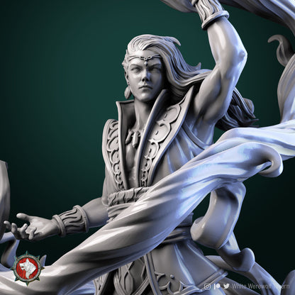 Fire Master | Multiple Scales | Resin 3D Printed Miniature | White Werewolf Tavern | RPG | D&D | DnD