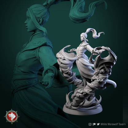 Air Master | Multiple Scales | Resin 3D Printed Miniature | White Werewolf Tavern | RPG | D&D | DnD
