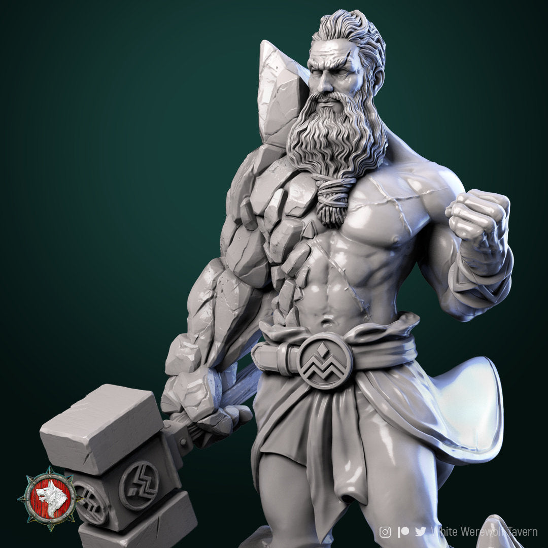 Earth Master | Multiple Scales | Resin 3D Printed Miniature | White Werewolf Tavern | RPG | D&D | DnD