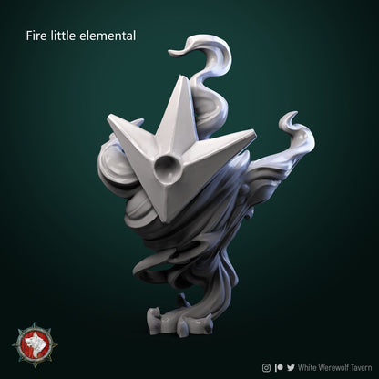 Elementals - Earth, Air, Fire, Water | Multiple Sizes | Resin 3D Printed Miniature | White Werewolf Tavern | RPG | D&D | DnD