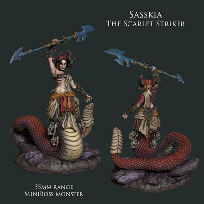 Medusa | Gorgon | Resin 3D Print | Miniature | Nude | Sexy | DnD Boss | Pathfinder