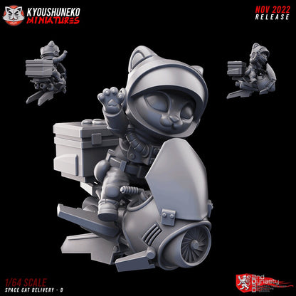 Space Kitties | Chibi | Resin 3D Printed Miniatures | Kyoushuneko