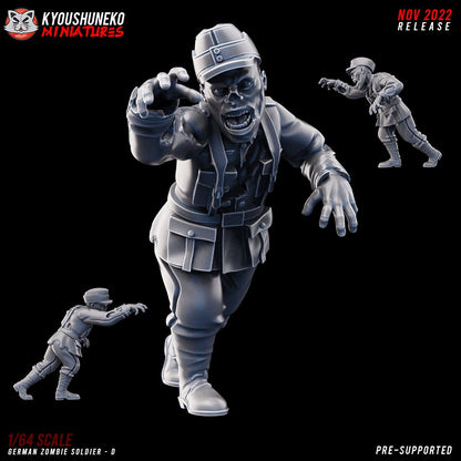WW2 German Zombie Unit | Resin 3D Printed Miniature | Kyoushuneko