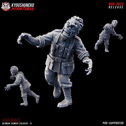 WW2 German Zombie Unit | Resin 3D Printed Miniature | Kyoushuneko