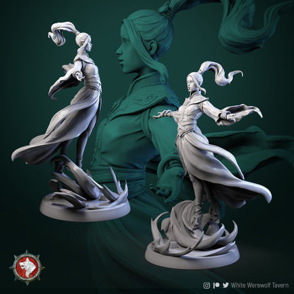 Air Master | Multiple Scales | Resin 3D Printed Miniature | White Werewolf Tavern | RPG | D&D | DnD