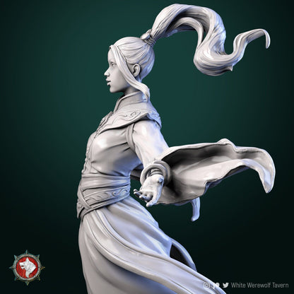 Air Master | Multiple Scales | Resin 3D Printed Miniature | White Werewolf Tavern | RPG | D&D | DnD