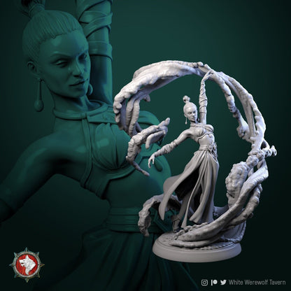 Water Master | Multiple Scales | Resin 3D Printed Miniature | White Werewolf Tavern | RPG | D&D | DnD