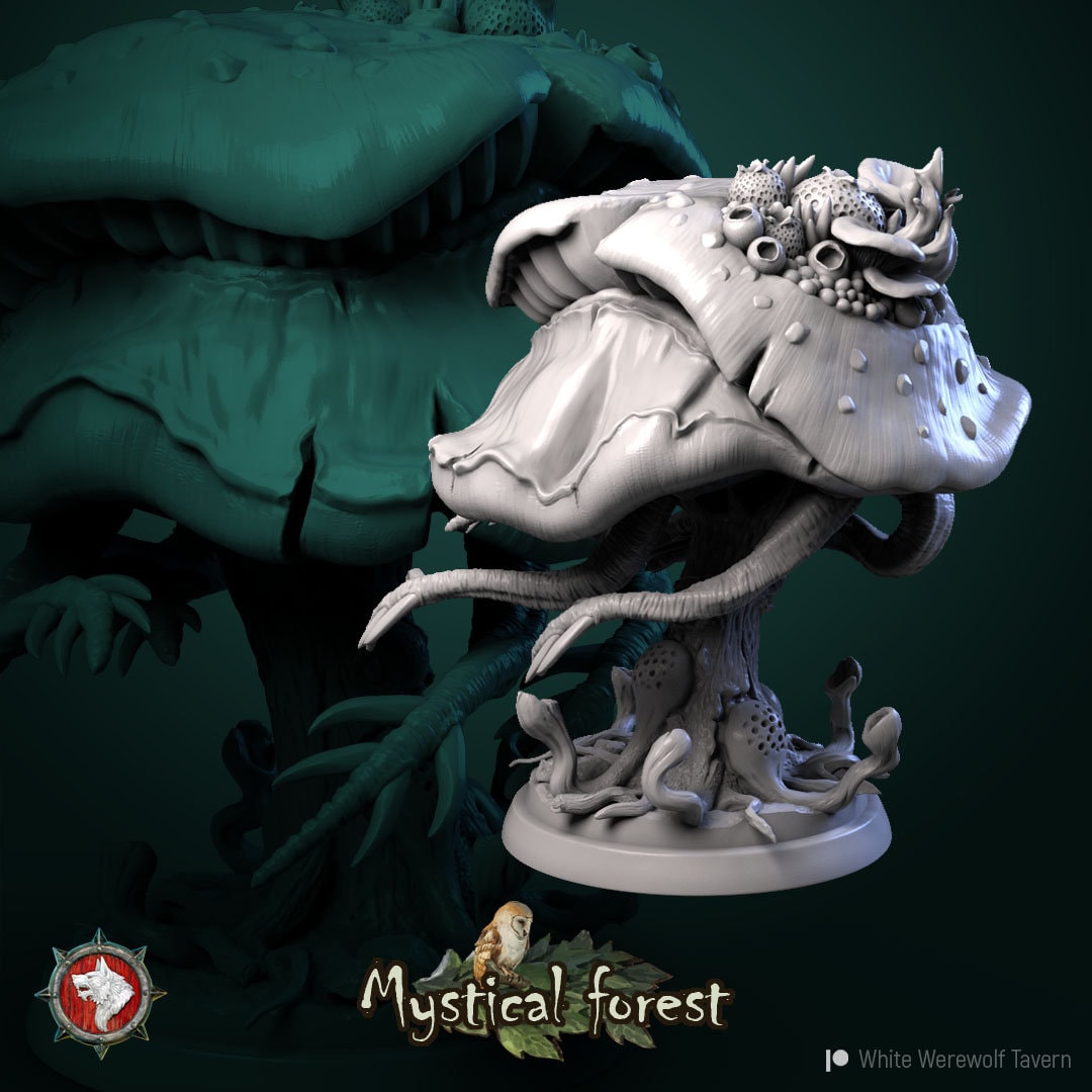 Mushrooms | Monsters | Resin 3D Printed Miniature | White Werewolf Tavern | RPG | D&D | DnD