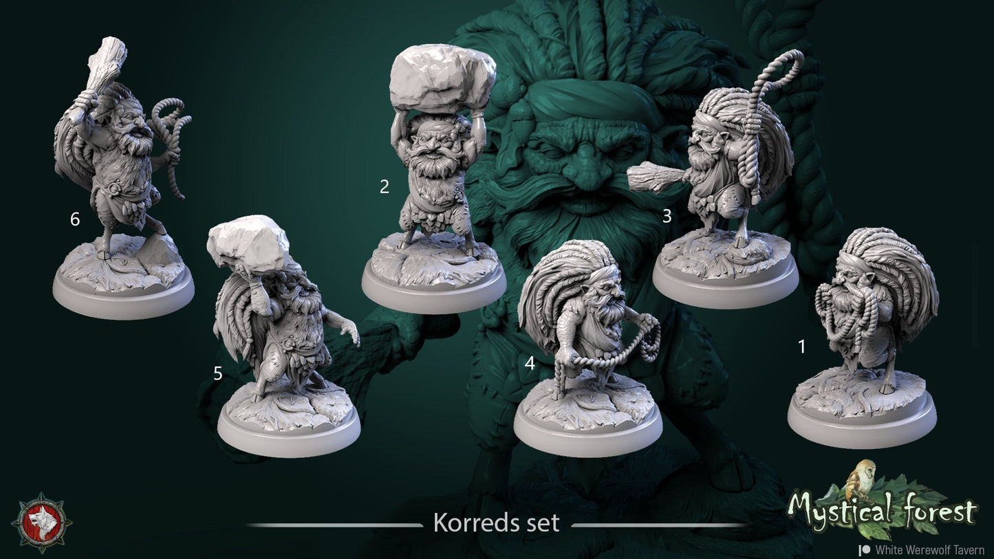 Korreds | Resin 3D Printed Miniature | White Werewolf Tavern | RPG | D&D | DnD