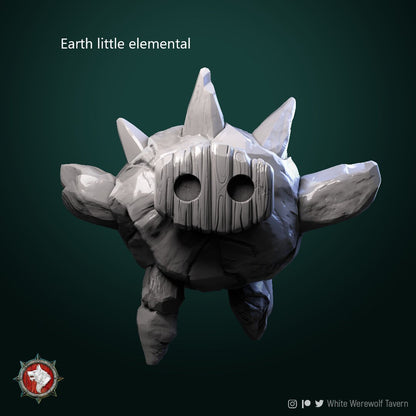 Elementals - Earth, Air, Fire, Water | Multiple Sizes | Resin 3D Printed Miniature | White Werewolf Tavern | RPG | D&D | DnD
