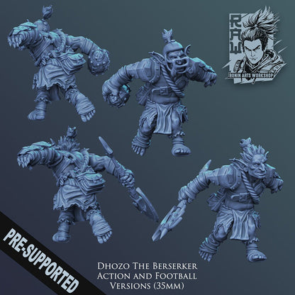 4x Blood Bowl Goblins | Fantasy Options Available | Resin 3D Print | Miniature | Pathfinder | Ronin Arts Workshop