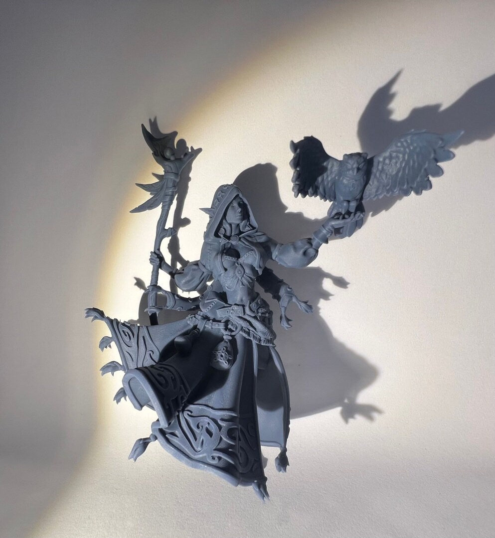 Female Druid | Naranye Twiceborn | Wicked Hills | Resin 3D Printed Miniature | RPG | DND