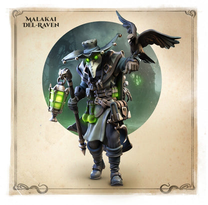 Plague Doctor | Malakai Del-Raven | Wicked Hills | Resin 3D Printed Miniature | RPG | DND