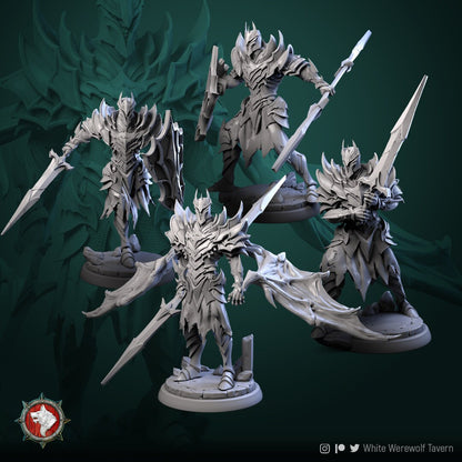 Dark Knights | Resin 3D Printed Miniature | White Werewolf Tavern | RPG | D&D | DnD