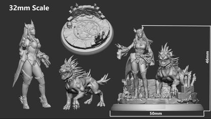 Tanna The Young Sister | Vampire | Multiple Scales | Resin 3D Printed Miniature | White Werewolf Tavern | RPG | D&D | DnD