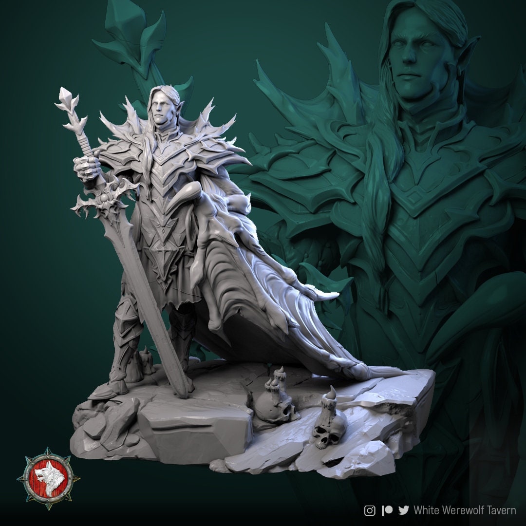 Hork The Merciful | Castle Of Blood | Multiple Scales | Resin 3D Printed Miniature | White Werewolf Tavern | RPG | D&D | DnD