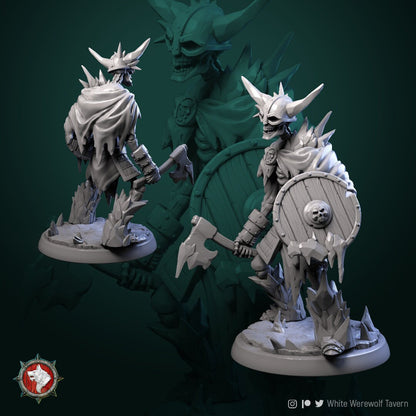 Frost Skeletons | Resin 3D Printed Miniature | White Werewolf Tavern | RPG | D&D | DnD