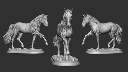 Ghost Horse | Castle Of Blood | Resin 3D Printed Miniature | White Werewolf Tavern | RPG | D&D | DnD