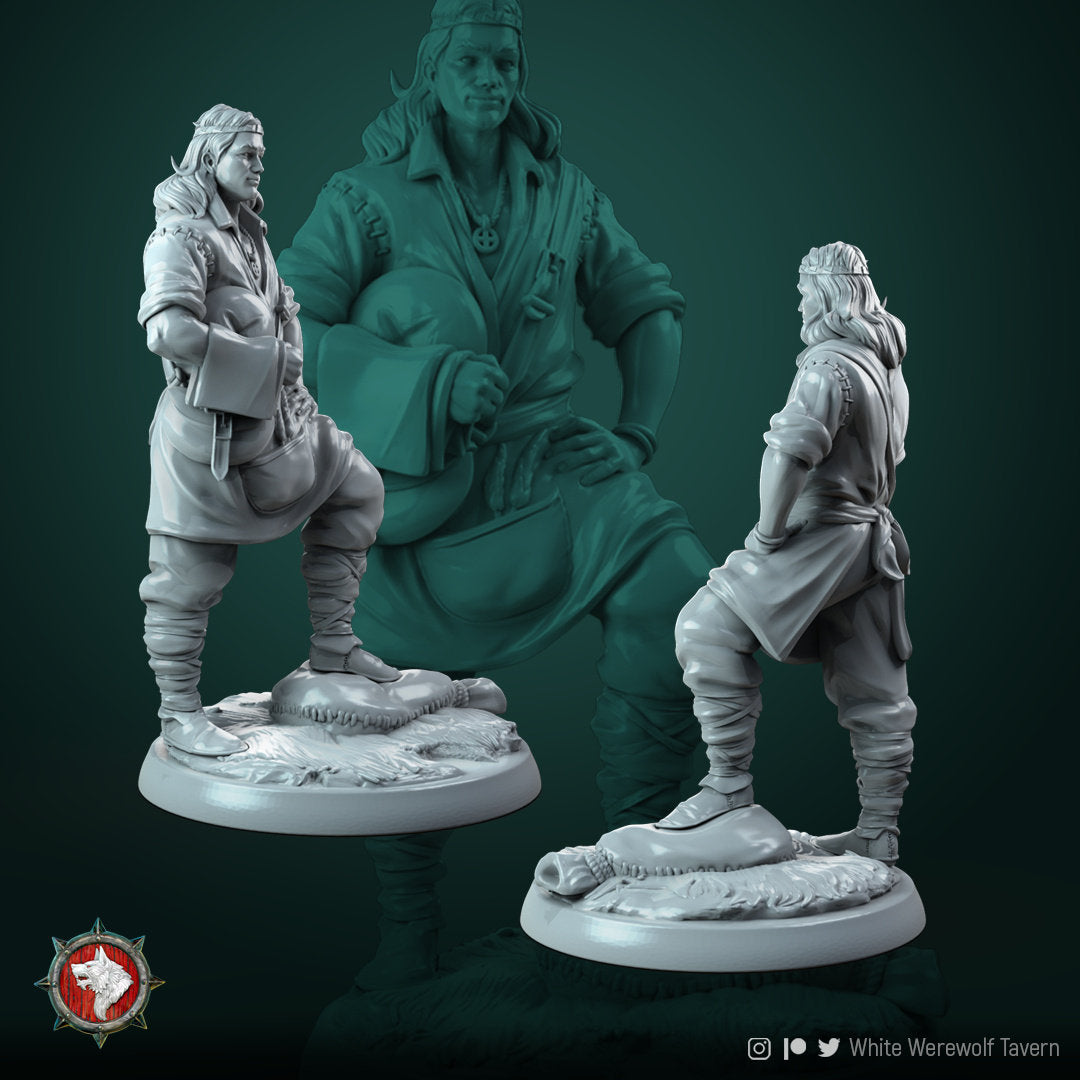 Miller | Resin 3D Printed Miniature | White Werewolf Tavern | RPG | D&D | DnD