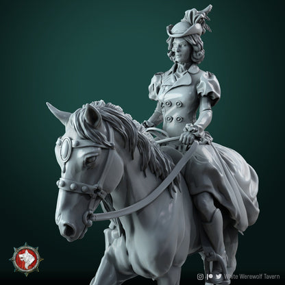 Lady Rebecca Bahly | Multiple Scales | Castle Of Blood | Resin 3D Printed Miniature | White Werewolf Tavern | RPG | D&D | DnD