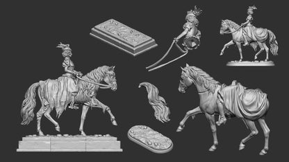Lady Rebecca Bahly | Multiple Scales | Castle Of Blood | Resin 3D Printed Miniature | White Werewolf Tavern | RPG | D&D | DnD