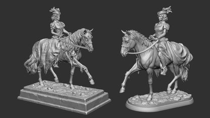 Lady Rebecca Bahly | Multiple Scales | Castle Of Blood | Resin 3D Printed Miniature | White Werewolf Tavern | RPG | D&D | DnD