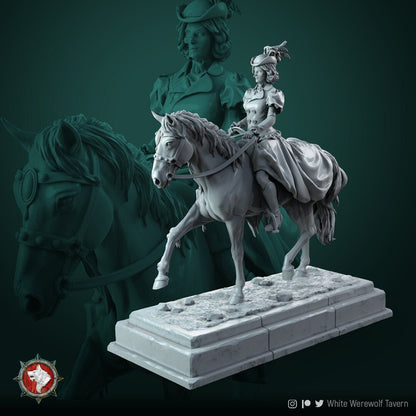 Lady Rebecca Bahly | Multiple Scales | Castle Of Blood | Resin 3D Printed Miniature | White Werewolf Tavern | RPG | D&D | DnD