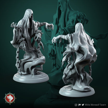 Specters | Resin 3D Printed Miniature | White Werewolf Tavern | RPG | D&D | DnD