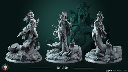 Female Banshee | Resin 3D Printed Miniature | White Werewolf Tavern | RPG | D&D | DnD