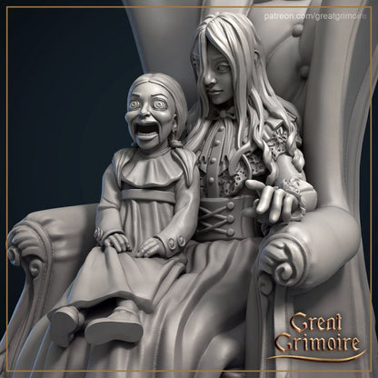 Alice and Orthanc | Possessed Ventriloquist | Wicked Hills | Resin 3D Printed Miniature | RPG | DND