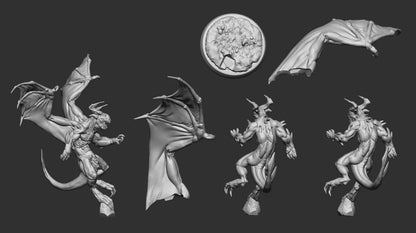 Devils | Resin 3D Printed Miniature | White Werewolf Tavern | RPG | D&D | DnD