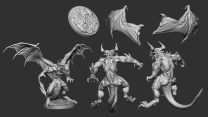 Devils | Resin 3D Printed Miniature | White Werewolf Tavern | RPG | D&D | DnD