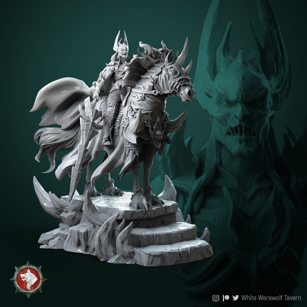 Azmogius The Rider | Resin 3D Printed Miniature | White Werewolf Tavern | RPG | D&D | DnD